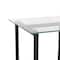 Martha Stewart 23.5 in. D X 47.25 in. W X Glass, Steel, Clear Top/Oil Rubbed Bronze Frame XU-DK-1-BK-MS - alternate 8